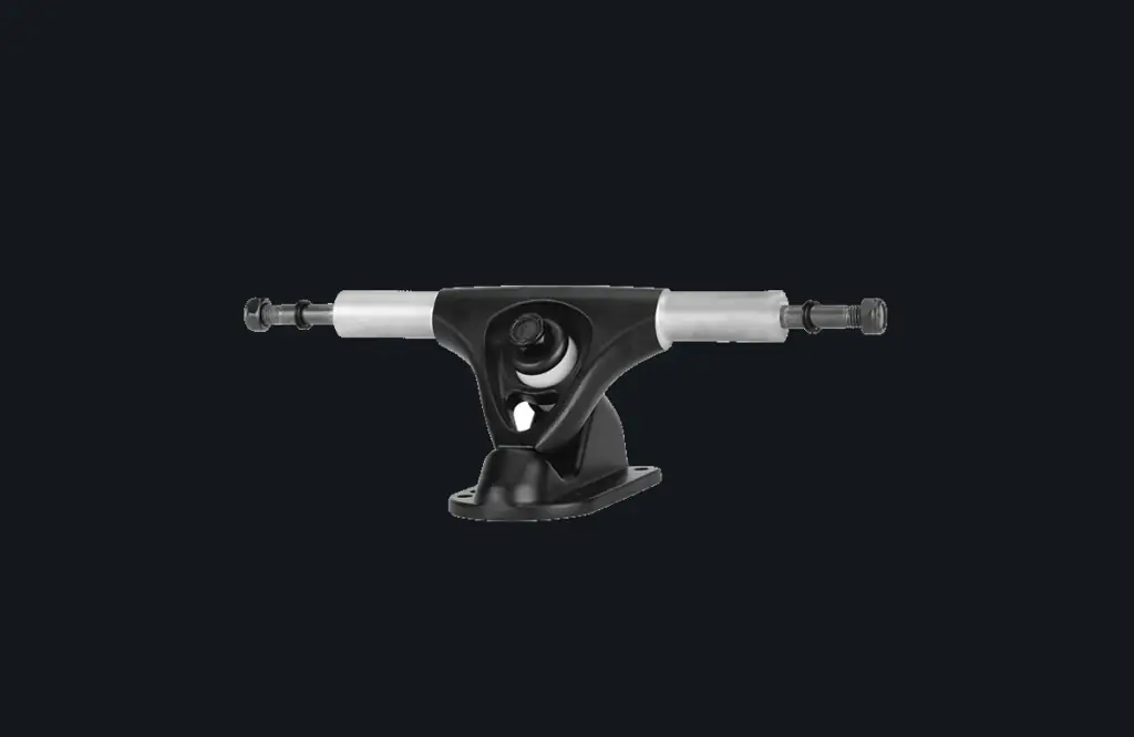 248 Electric Dual-Axle skateboard truck in Black / silver axle